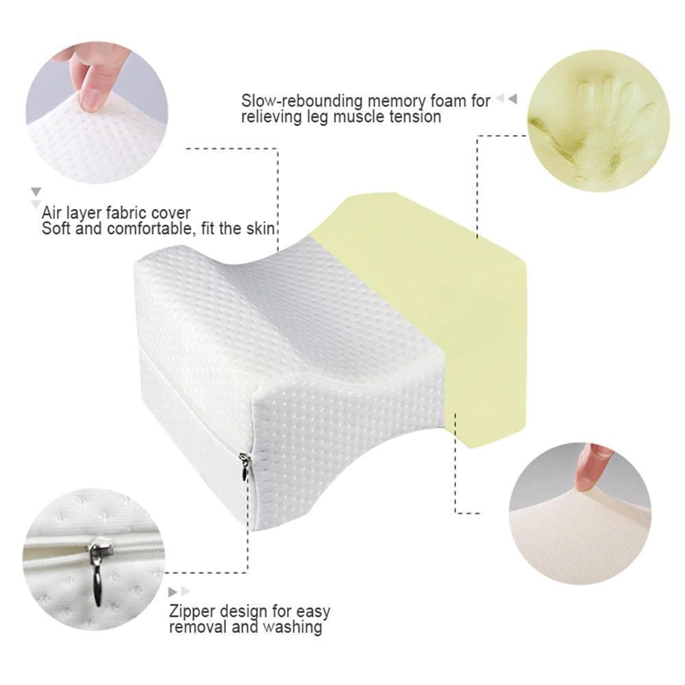 BowLift | Orthopedic Memory Foam Hip Alignment Knee Pillow