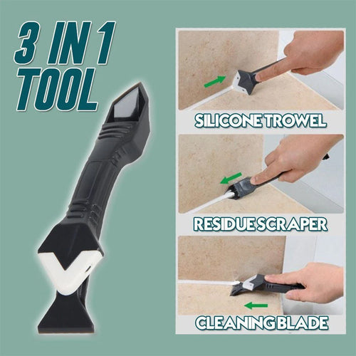 Silicone Caulking Tool Set, 3-Piece Scraper Kit