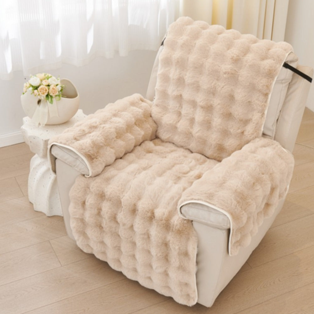 BowLift | Faux Fur Recliner Sofa Cover