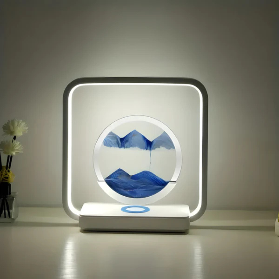 BowLift | SandAura | 3D LED Night Lamp with Flowing Sand Art