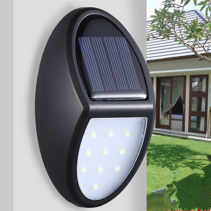 Solar LED Outdoor Wall Light with Motion Sensor and Weather-Resistant Housing