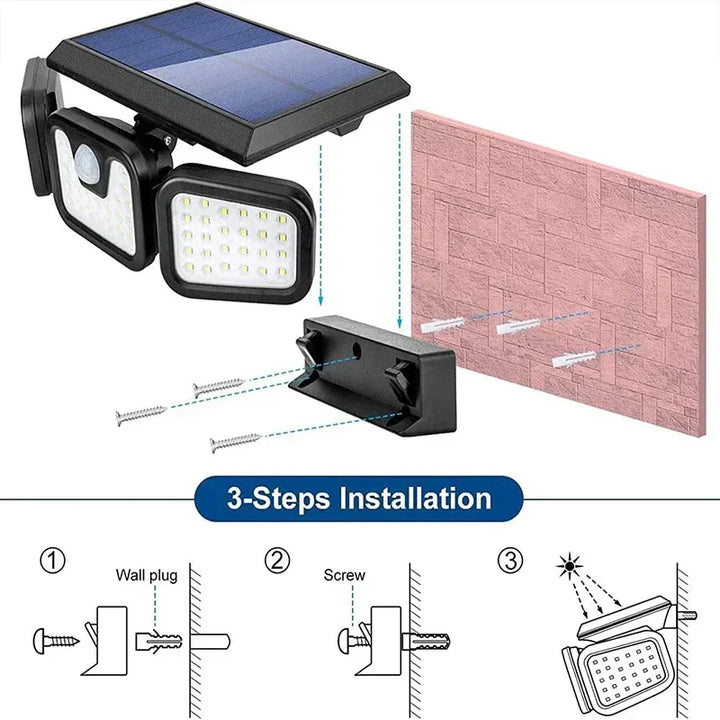 BowLift | Solar-powered outdoor wall lamp
