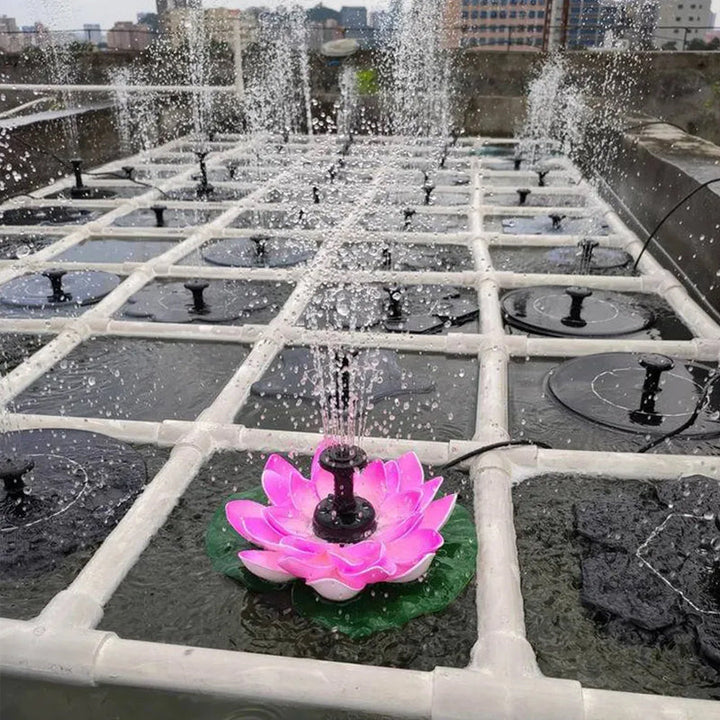 BowLift | Lotus Shaped Solar Fountain Pond Decorative