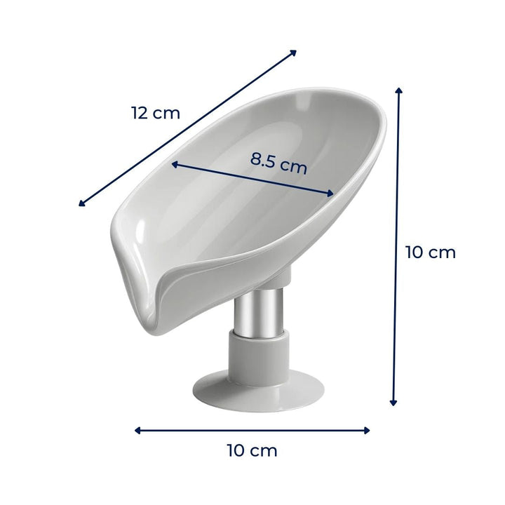 Draining Soap Holder – Keep Soap Dry – Strong Suction Cup – No Drill Mount – Hygienic Bathroom & Shower Storage Solution Bowlift