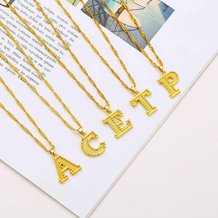 BowLift | 18K gold-plated initial letter necklace