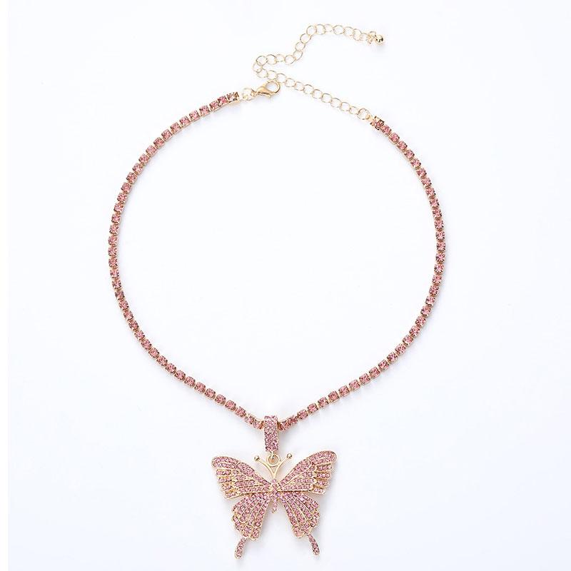 BowLift | Crystal Pave Butterfly Pendant Necklace