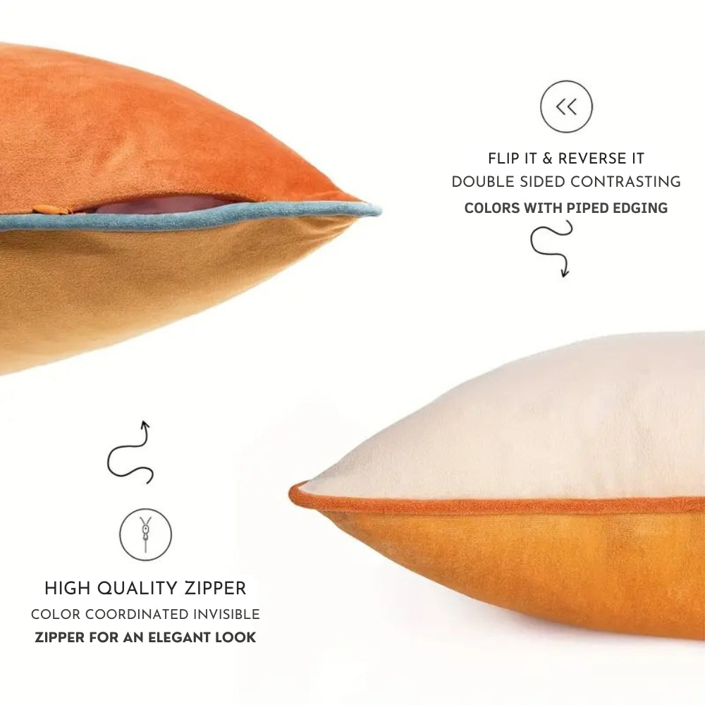 BowLift | Ember Soft Two-Tone Cushion Covers