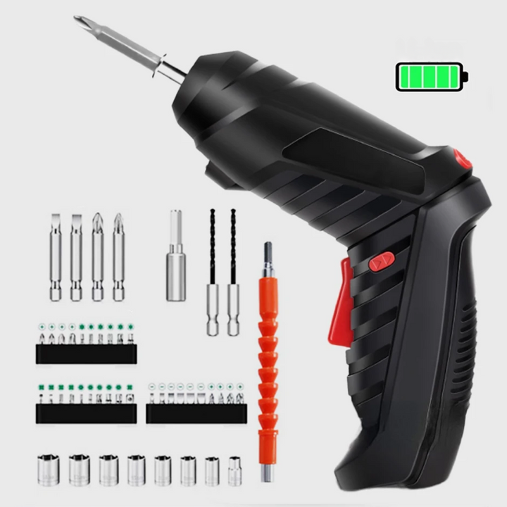 Electric Cordless Screwdriver - Lightweight Tool, Heavy-Duty Power Bowlift
