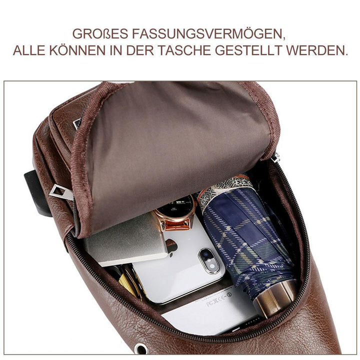 BowLift | Shoulder bag Crossbody bag for men with USB charging port