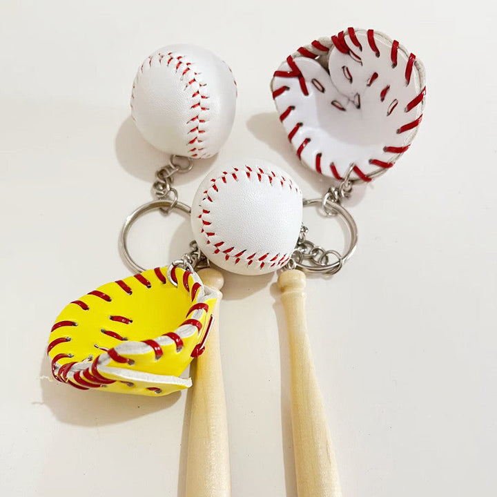 BowLift | Mini Baseball Glove Set Charm Keychain