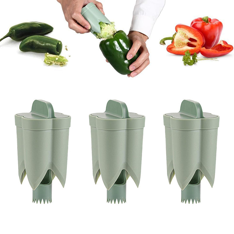 2-In-1 Fruit Pepper Corer | Bowlift