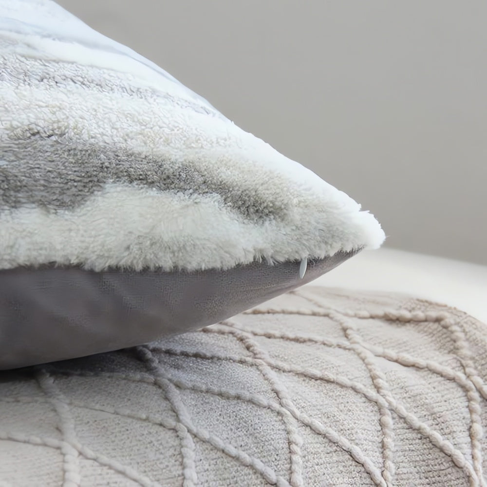 BowLift | Marble Inspired Plush Cushion Cover