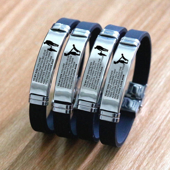 BowLift | To My Son Inspirational Bracelet