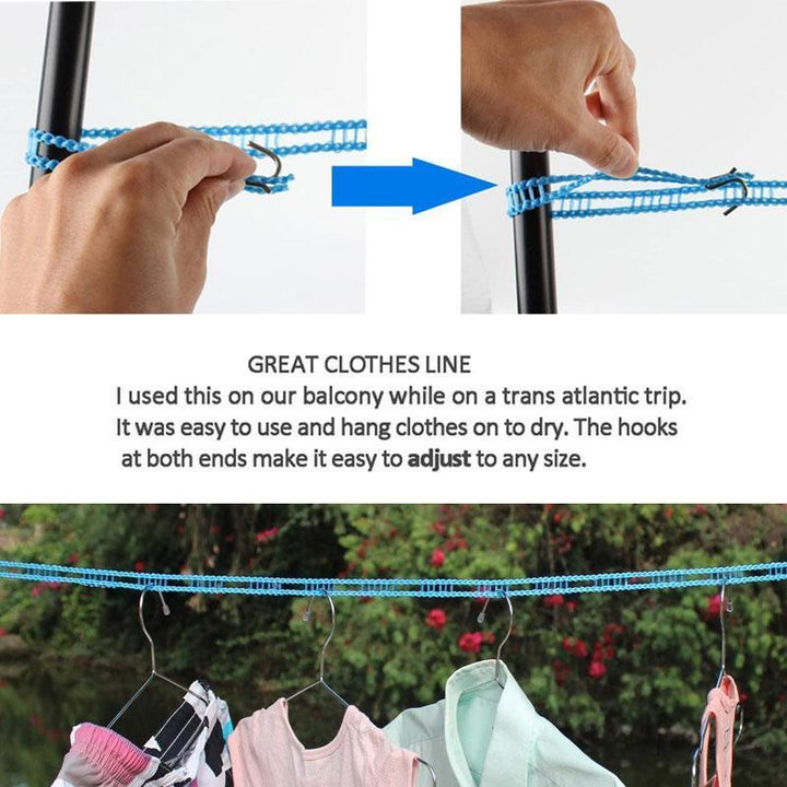 Portable Windproof Non-Slip Clothesline for Outdoor & Home | Bowlift