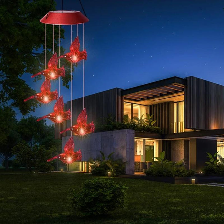 BowLift | Red Bird Wind Chime Light