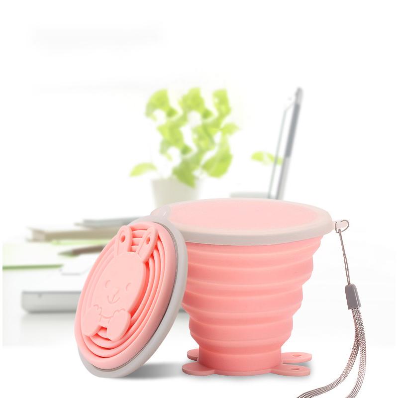BowLift | Silicone foldable water glasses with lid