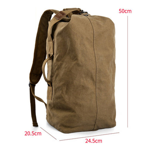 BowLift | Large Capacity Canvas Backpack, with Sturdy Material, Multiple Interior Pockets and Multi-purpose Utility, for Outdoor & Travel, Men and Women