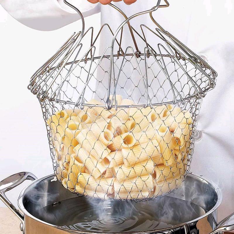 Chef Frying Basket Foldable Made of Stainless Steel | Bowlift
