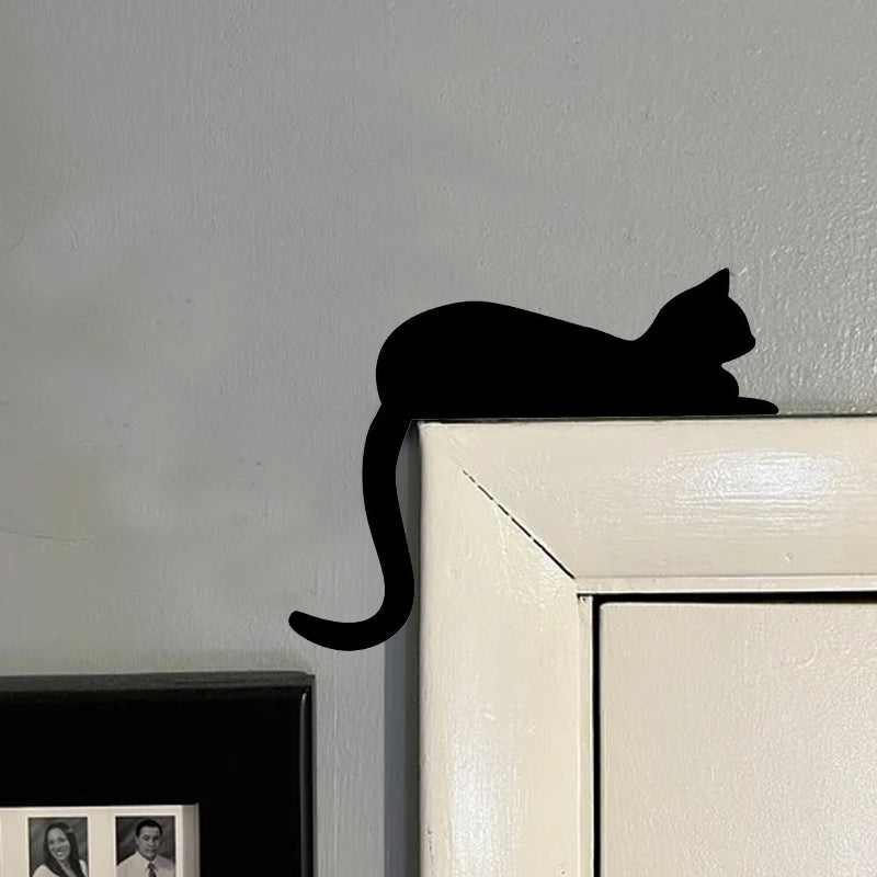 BowLift | Black Cat Door Corner Sign Decoration