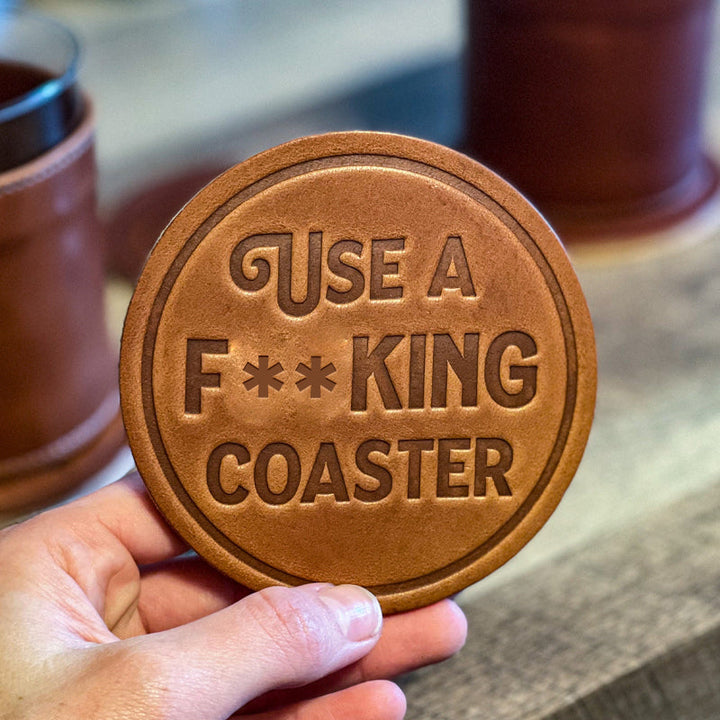 BowLift | Funny Leather Coasters