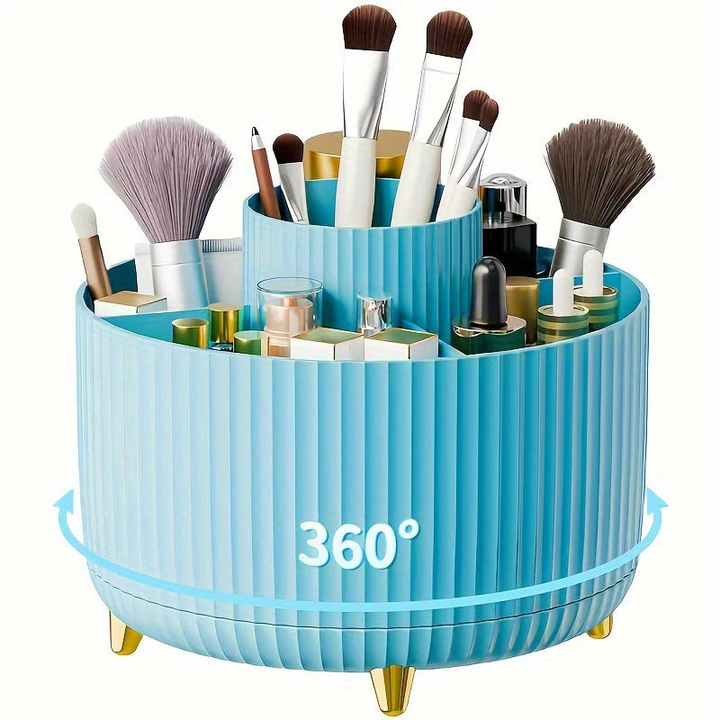 BowLift | Makeup Organiser | 360° Rotating Storage Rack for Vanity