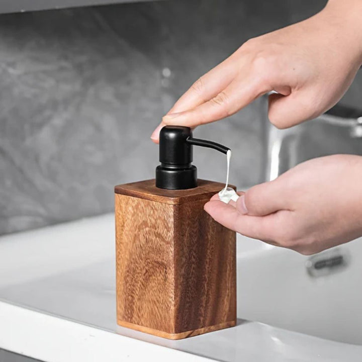 BowLift | Walnut Aura Lotion & Soap Dispenser