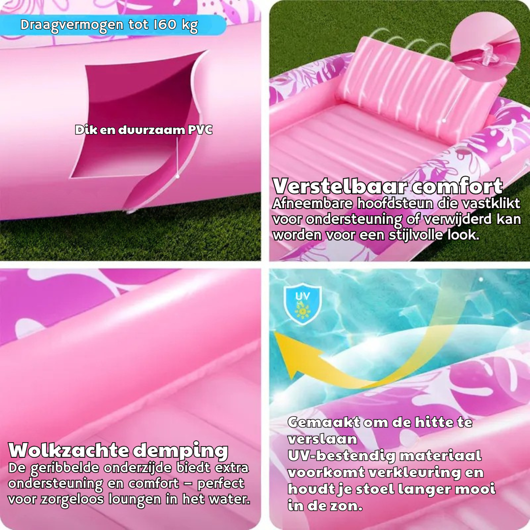 BowLift | SunLounge Inflatable Sun Pool – Comfortable Lounger for Garden or Balcony
