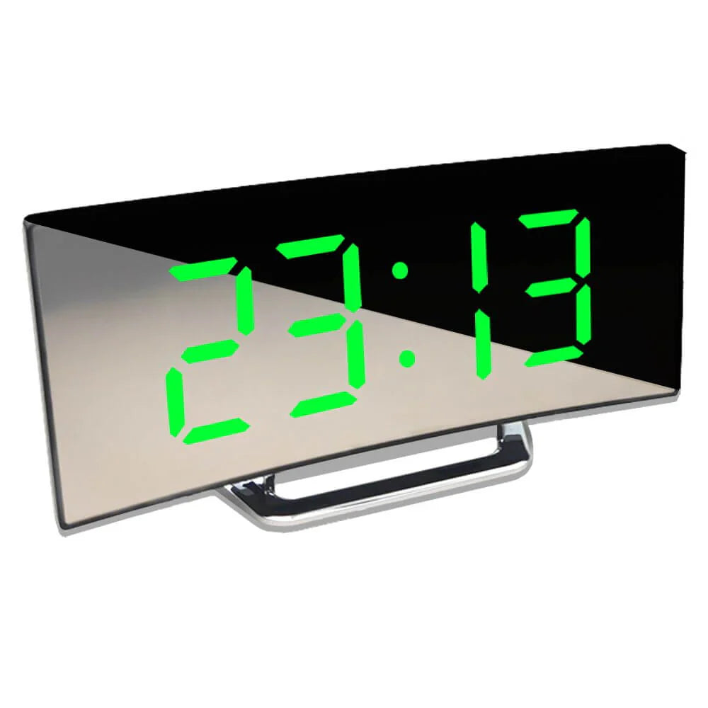 BowLift | Curved LED Digital Alarm Clock in Modern Style
