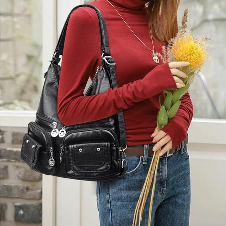 BowLift | Multi-Pocket Vintage Shoulder Bag