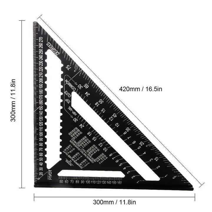 BowLift | 7/12 inch triangle carpenter square