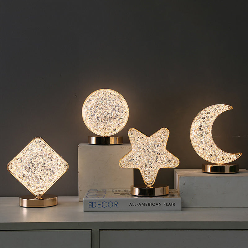 Star Moon Metal Table Lamp | Bowlift