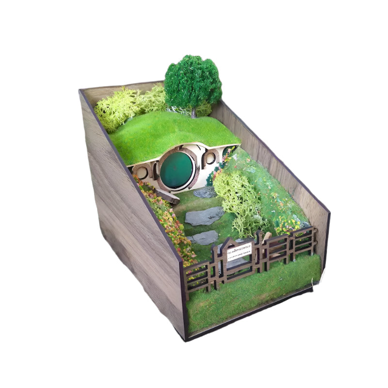 Handcrafted decorative book holders with micro landscape design Bowlift