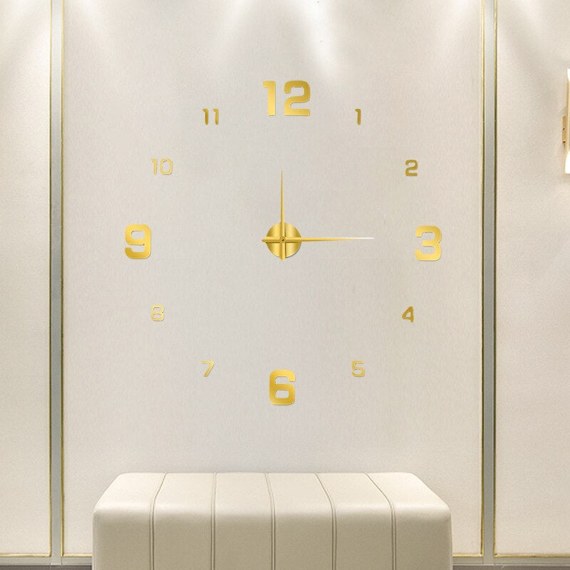 BowLift | Modern Statement Wall Clock with Unique Design for Living Room & Office Decor
