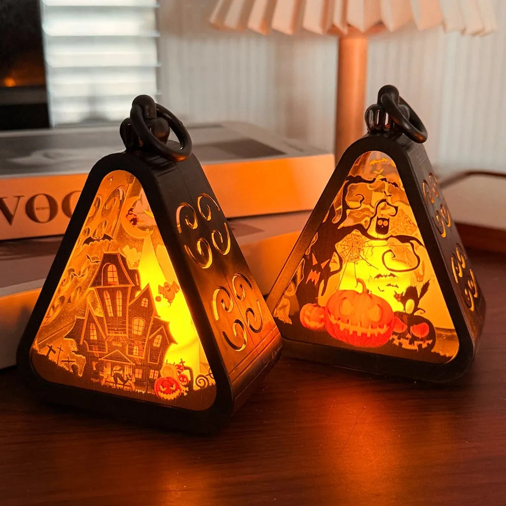 BowLift | Halloween Decor Triangle Table Lamp