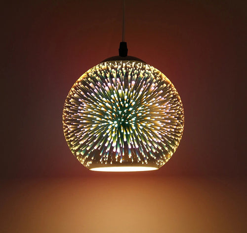 Fireworks Sphere – Silver – Without Light - Dia 30cm