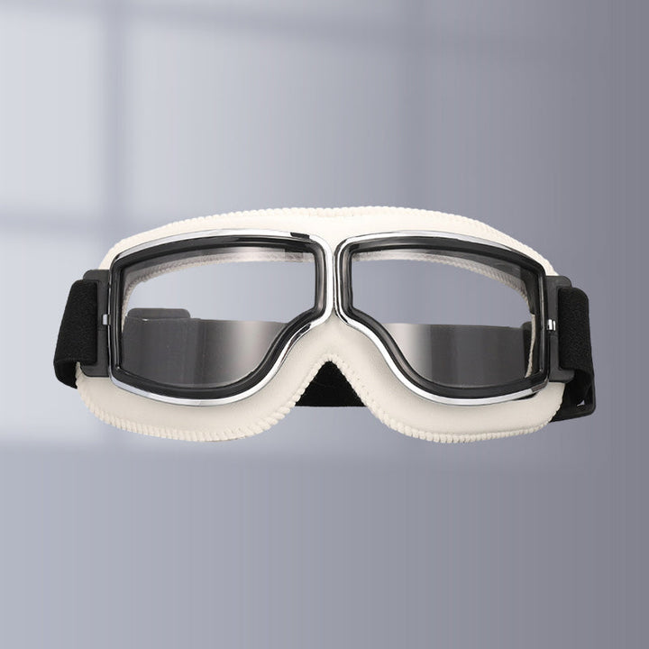 BowLift | RoadRider | Vintage Motorcycle Goggles with Interchangeable Lenses and Comfort Padding
