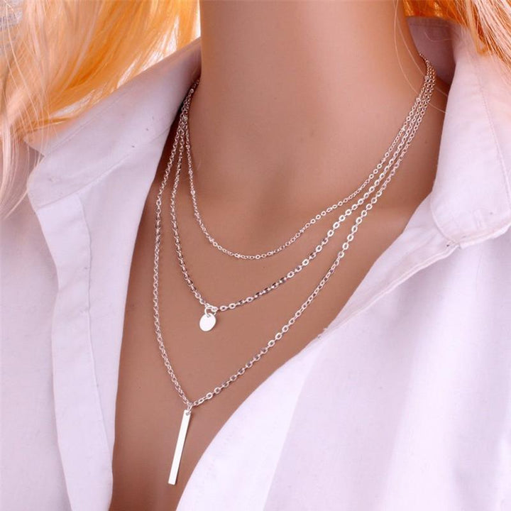 BowLift | Multilayer Pendant Long Chain Necklace