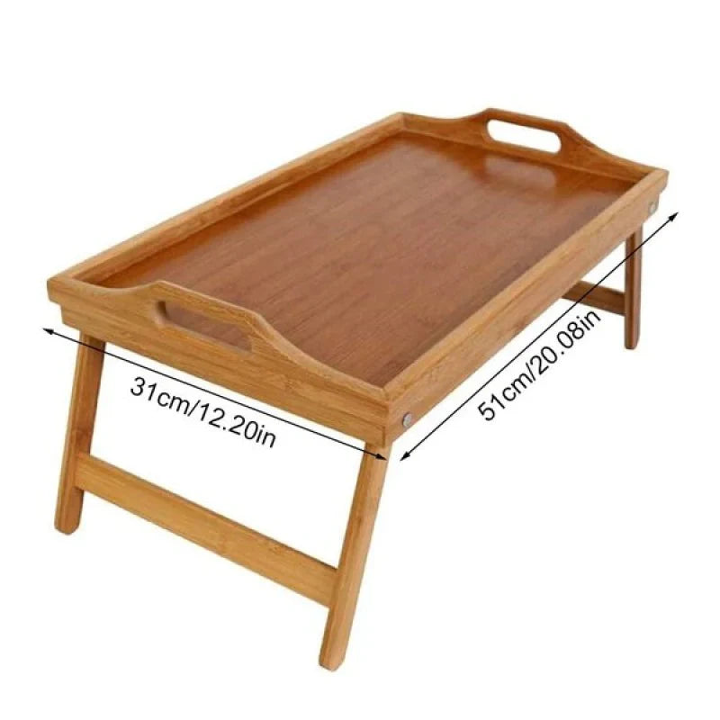Bamboo Breakfast Bed Tray Table Bowlift
