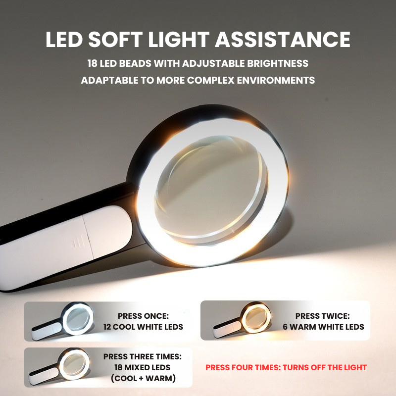 BowLift | 30X Optical Handheld Magnifier for Seniors