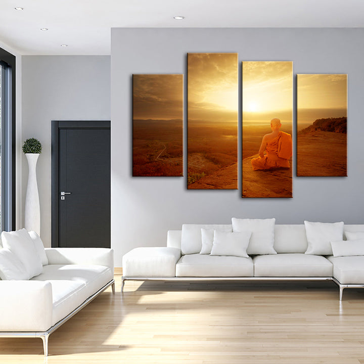 Warm Morning 4 Piece - Canvas Wall Art Painting | Bowlift