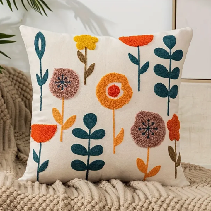BowLift | Floral Throw Pillow 45x45 cm Cotton Polyester