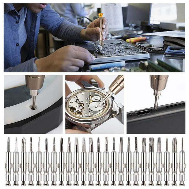 Ciaovie Mini Kit for Precision Screwdriver Repair Tools (25 pieces) | Bowlift