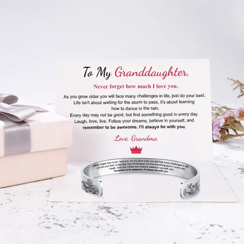 BowLift | For my granddaughter, I will always be with you bracelet