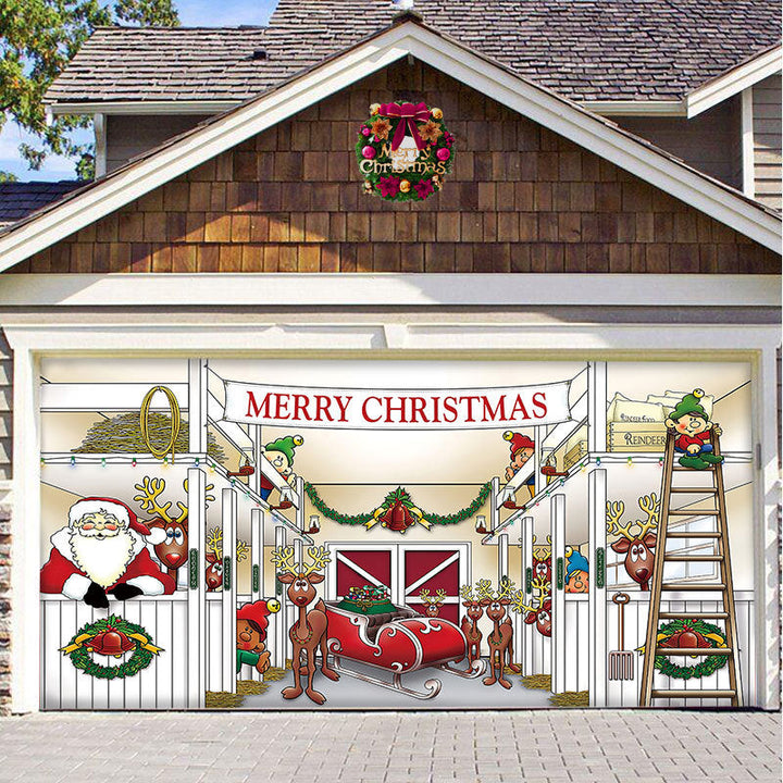 BowLift | Snow Garage Door Banner Ornament