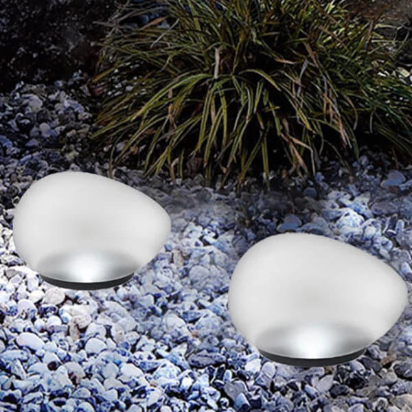 BowLift | Solar Pebble ABS Sandblasted LED Outdoor Landscape Glass Light