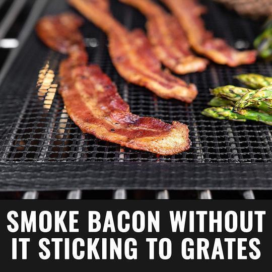 BowLift | Teflon Non-stick BBQ Grill Mesh Mat for reusable cleaning