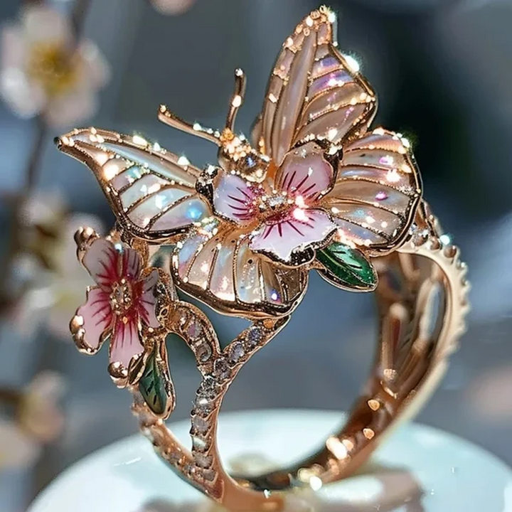 Butterfly flower ring | Bowlift