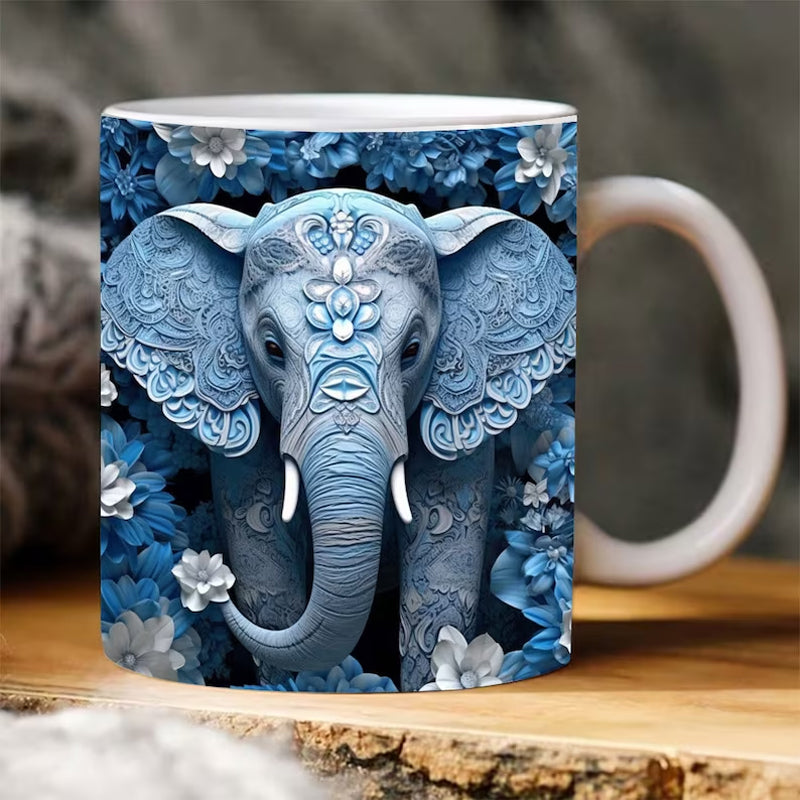 BowLift | 3D Elephant Flower Mug