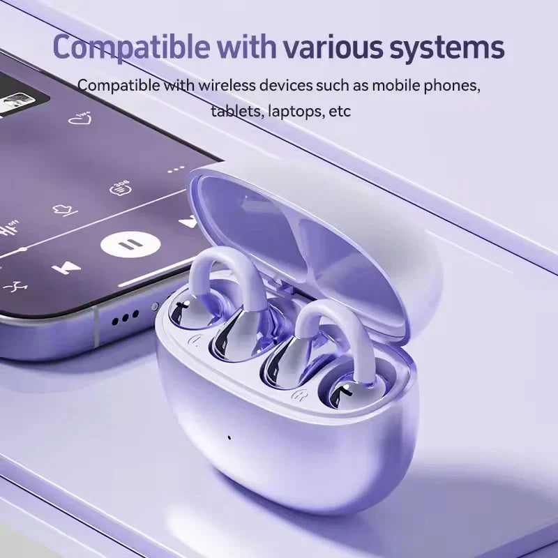 BowLift | AI Translation Open Ear Clip Bluetooth Headphone