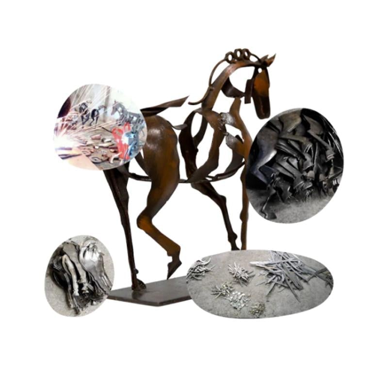 Hollow Metal Horse Ornament | Bowlift